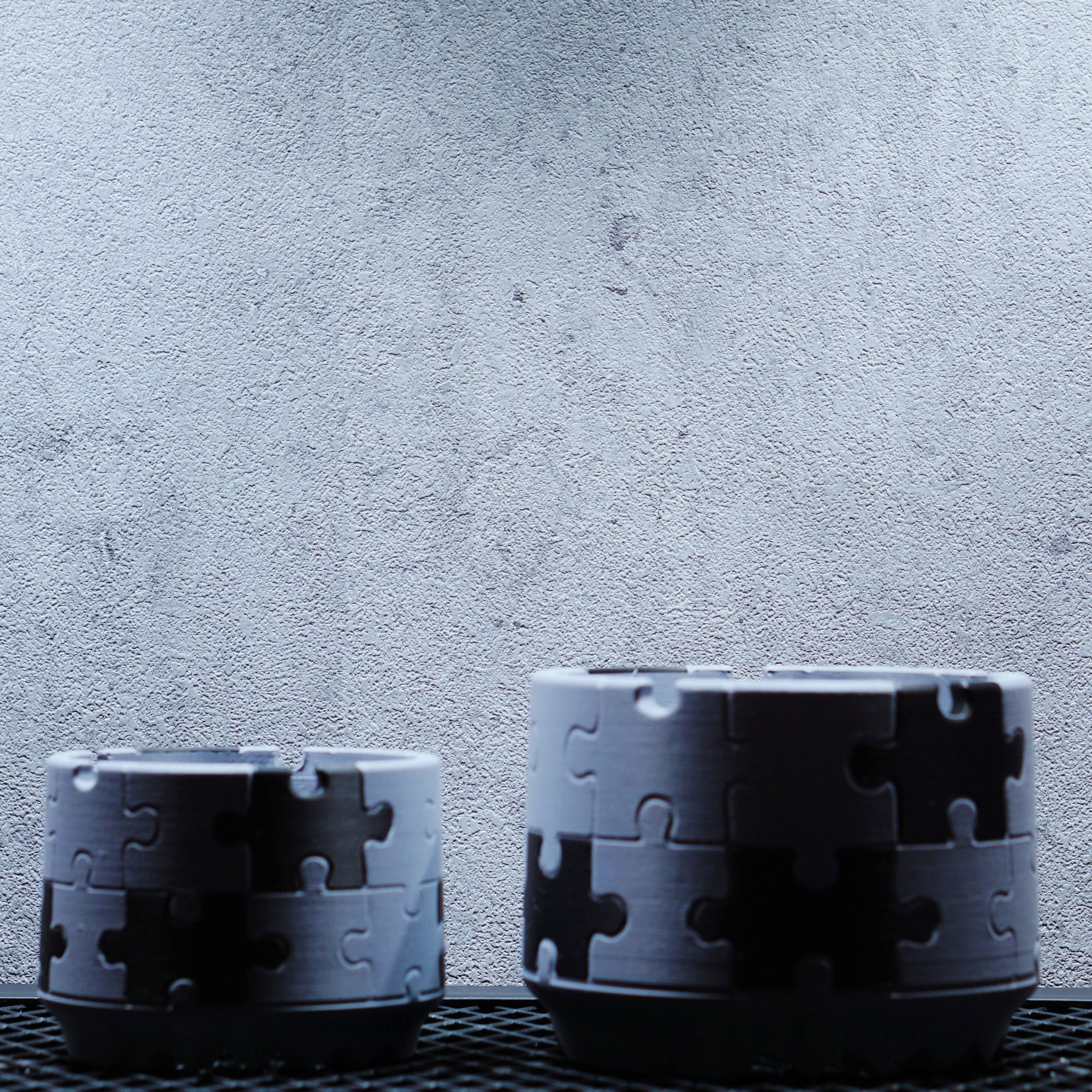 POT PUZZLE GREY LIMITED 3Dプリント植木鉢 マットブラック × アーバングレー 商品画像7｜SOCIAL PLANT WORKS